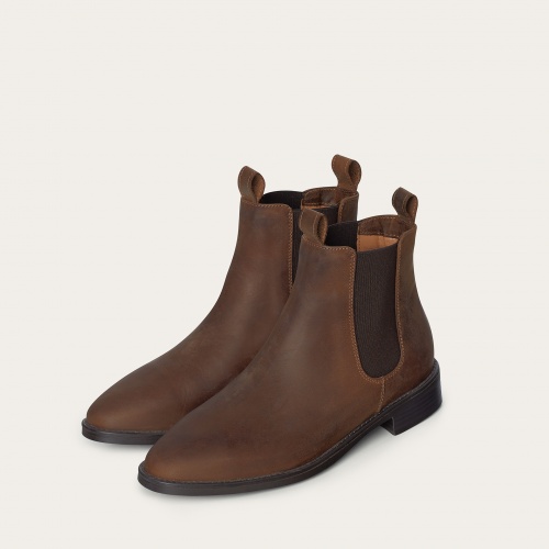 Negew Chelsea Boots, waxed brown | Balagan Studio