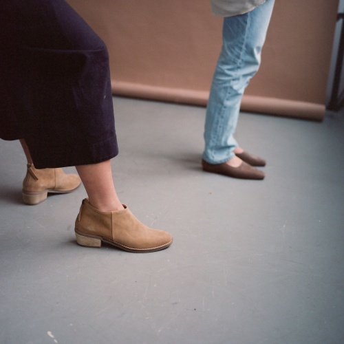 Lea Boots, sand velvet | Balagan Studio