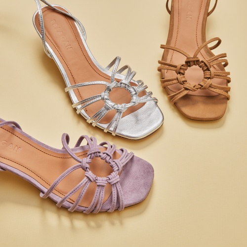 Amfi kitten Sandals, silver | Balagan Studio