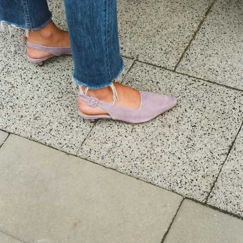 Viva Heels, lavender suede | Balagan Studio
