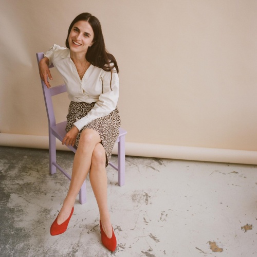 Schpitz Heels, red suede | Balagan Studio
