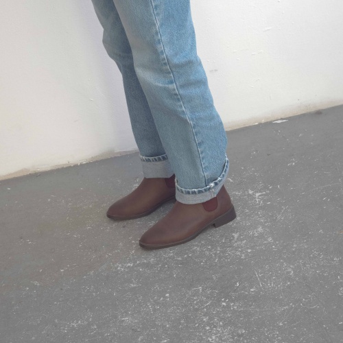 Negew Chelsea Boots, waxed brown | Balagan Studio