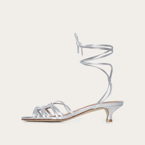 Amfi kitten Sandals, silver OUTLET | Balagan Studio