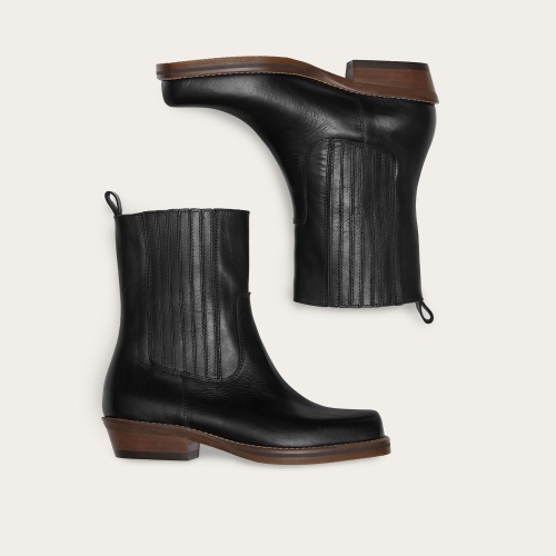 Rokev cowboy boots, black OUTLET | Balagan Studio