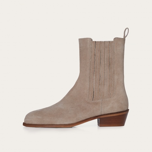 Ukaf Boots, grey velvet OUTLET | Balagan Studio