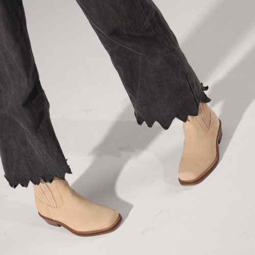 Rokev cowboy boots, bright nubuck | Balagan Studio