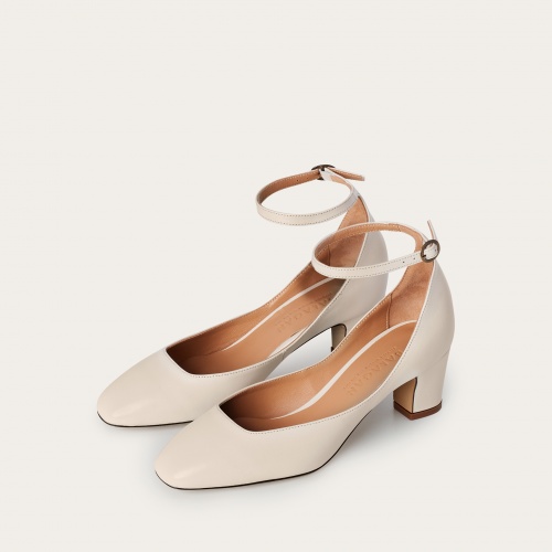 Sira Heels, cream OUTLET| Balagan Studio