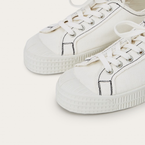 Novesta Star Master sneakersy męskie VEGAN, perłowy z czarną nicią| Balagan Studio
