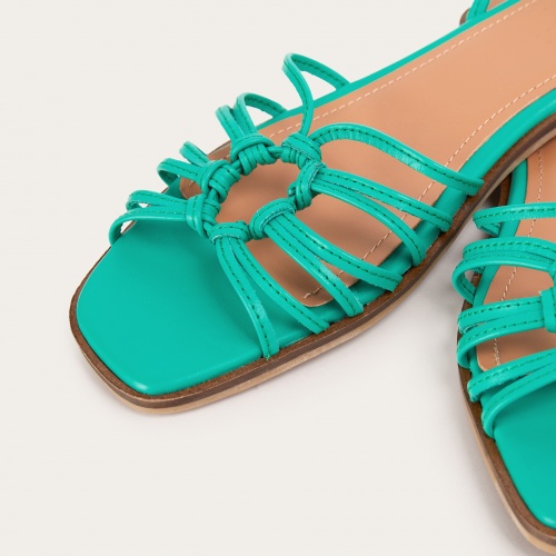 Amfi Sandals, vivid green OUTLET | Balagan Studio