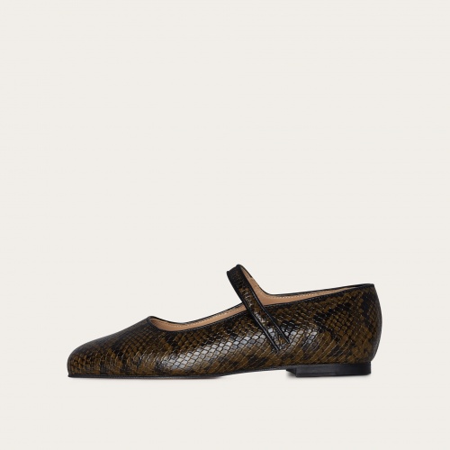 Pass Ballerina, olive python pattern | Balagan Studio