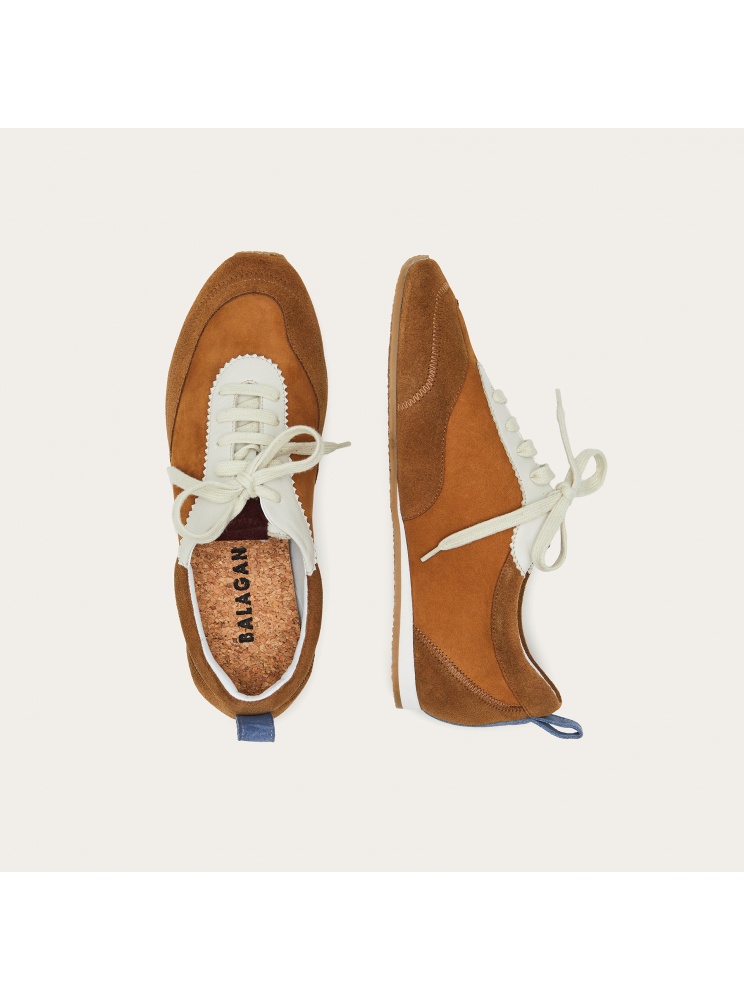 Ritza sneakersy, rudy welur | Balagan Studio