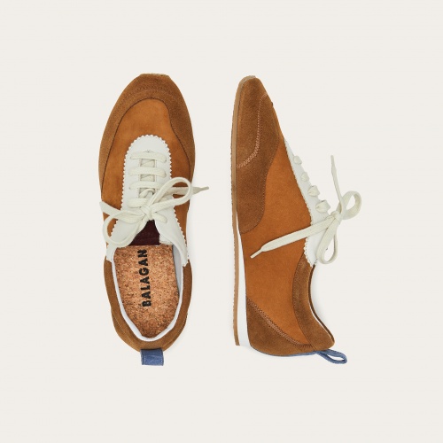 Ritza sneakers, desert brown velvet| Balagan Studio