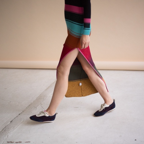 Ritza sneakers, inked velvet | Balagan Studio
