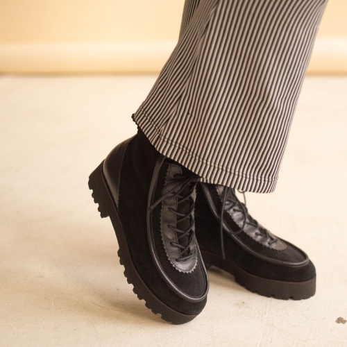 Junko Boots, black velvet | Balagan Studio