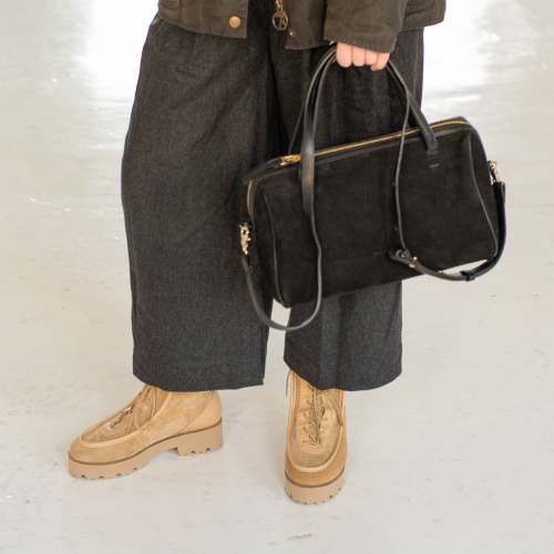Junko Boots, sand velvet | Balagan Studio