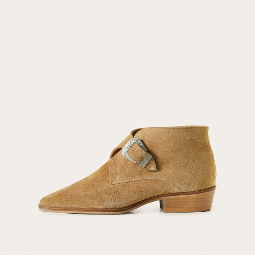 Louis Boots, sand velvet | Balagan Studio