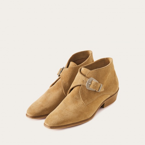 Louis Boots, sand velvet | Balagan Studio