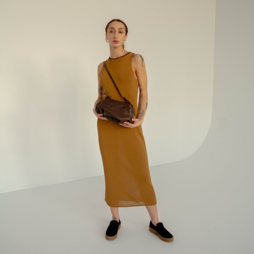 Plis Bag M, deep brown OUTLET | Balagan Studio