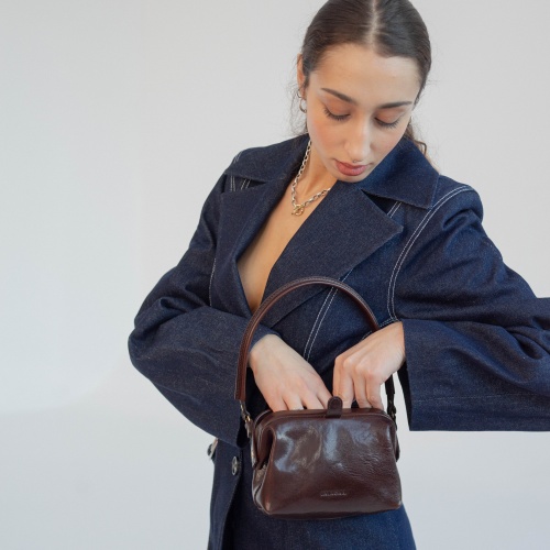 Roha torebka S, ciemny brąz OUTLET | Balagan Studio