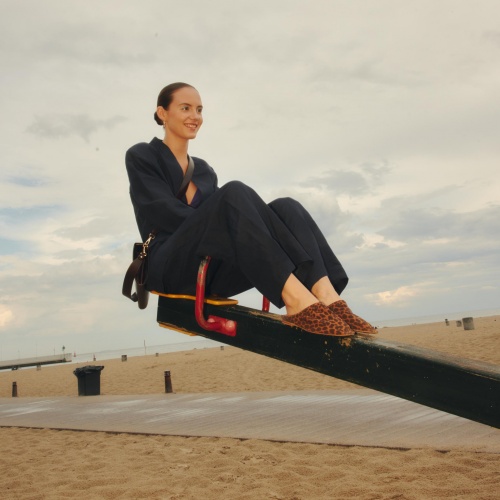 Bayit slides, pattern velvet | Balagan Studio