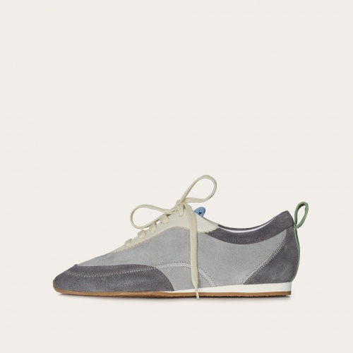 Ritza sneakers, grey velvet| Balagan Studio