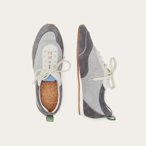 Ritza sneakers, grey velvet| Balagan Studio