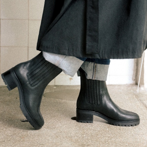 Amida boots, waxed black | Balagan Studio