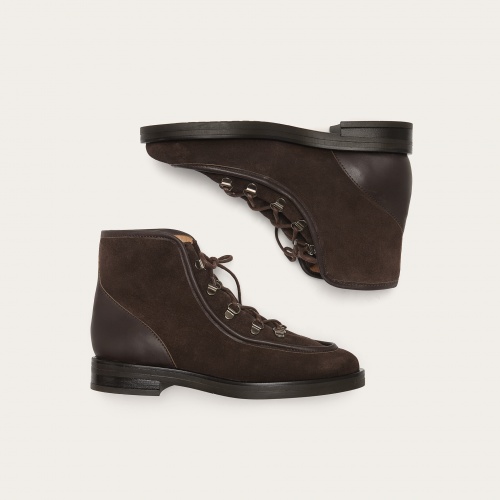 Roe Boots, dark chocolate velvet| Balagan Studio