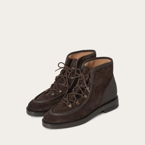 Roe Boots, dark chocolate velvet| Balagan Studio