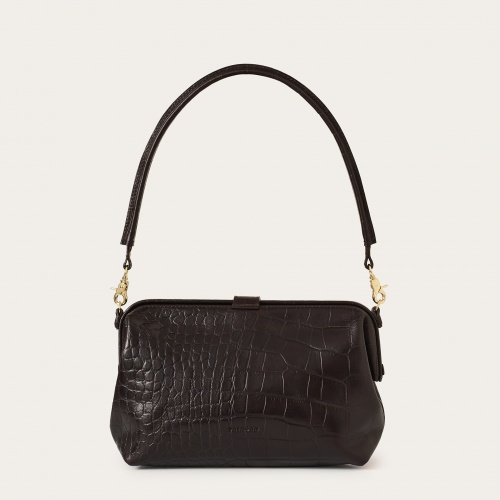 Rofe Bag L, brown croco | Balagan Studio