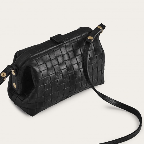 Rofe Bag S, matte black braid OUTLET | Balagan Studio