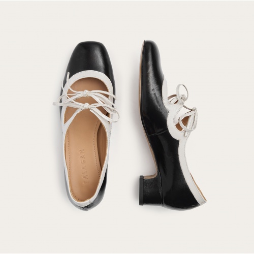 Greta Heels, black & white gloss | Balagan Studio