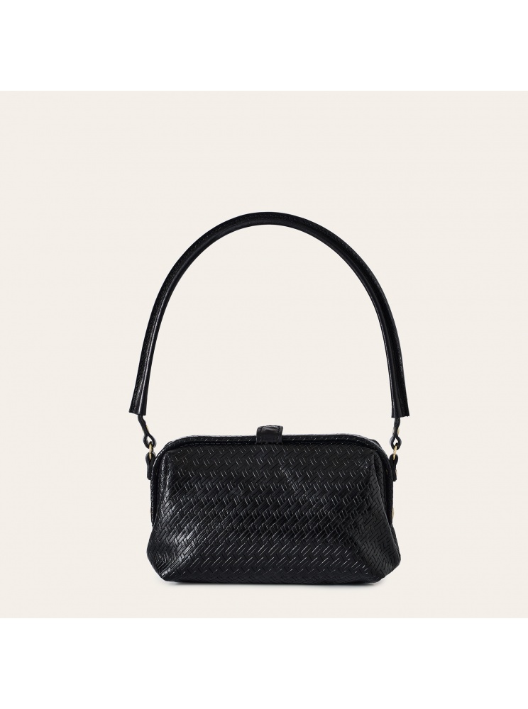 Roha torebka S, czarna plecionka OUTLET | Balagan Studio