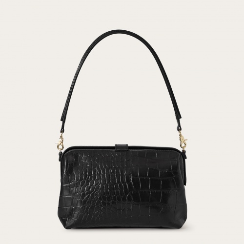 Rofe Bag L, black croco | Balagan Studio