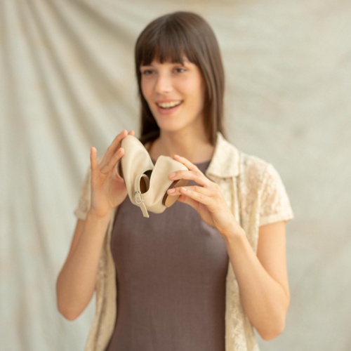 Maya baleriny, beżowy OUTLET | Balagan Studio