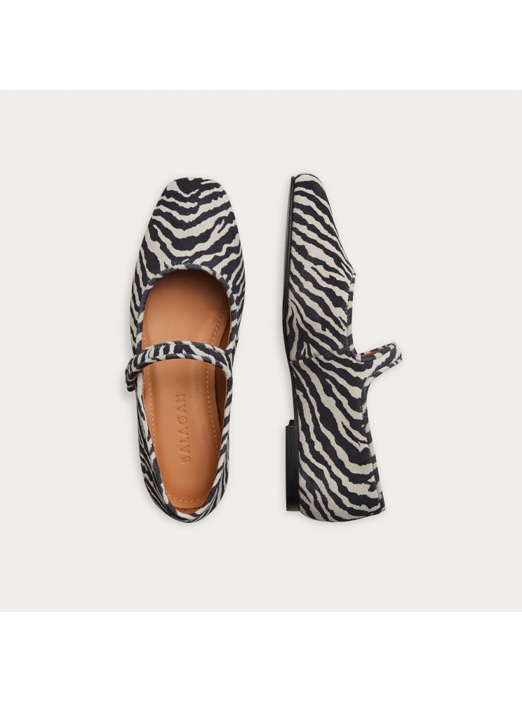 Pass baleriny, zebra welur | Balagan Studio