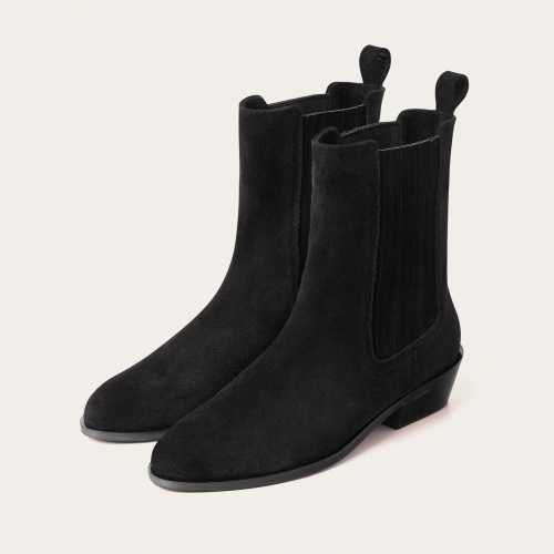Ukaf Boots, black suede | Balagan Studio