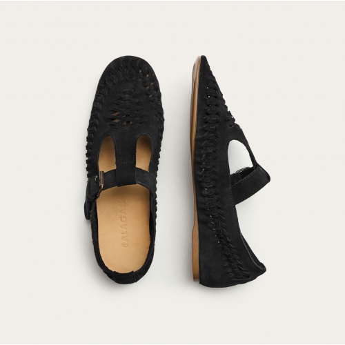 Achla Flats, black velvet | Balagan Studio