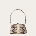 Hug Bag M, off white python pattern