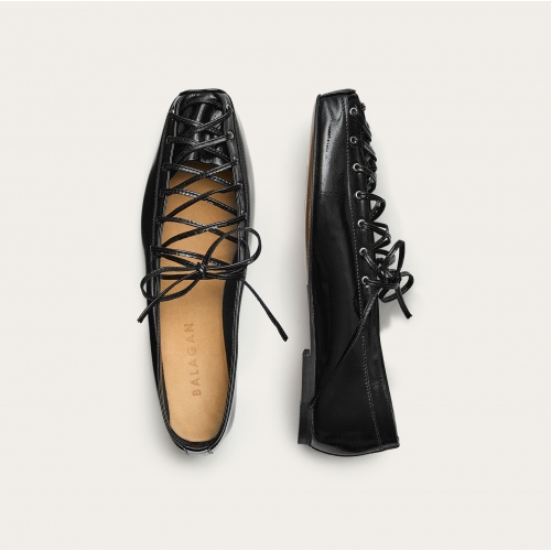 Cleo Ballerina, glossy black| Balagan Studio