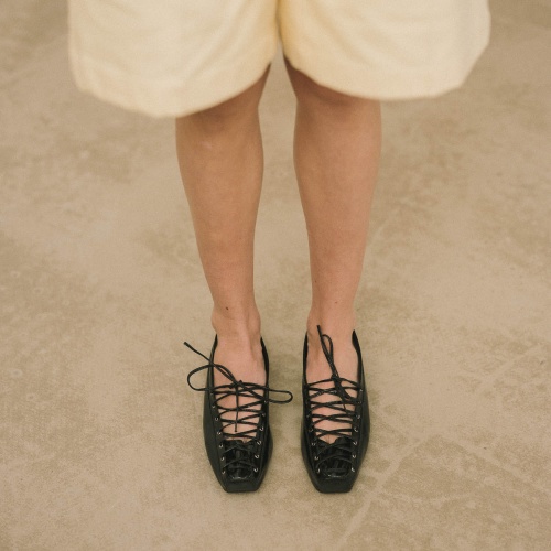 Cleo Ballerina, glossy black| Balagan Studio