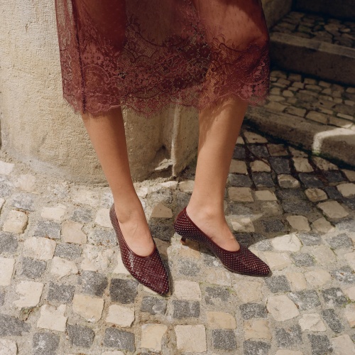 Basel Pumps, glossy bordo| Balagan Studio