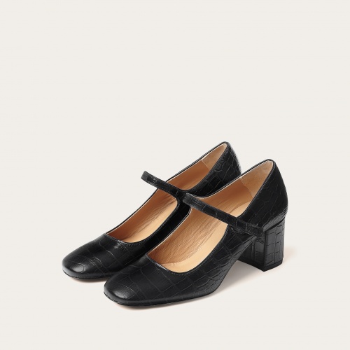 Dora High Heels, black croce | Balagan Studio