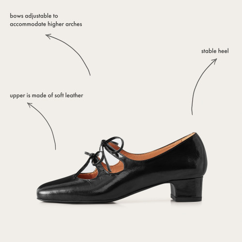 Greta Heels, glossy black | Balagan Studio
