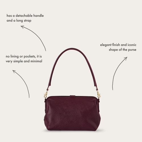 Rofe Bag L, burgundy OUTLET | Balagan Studio