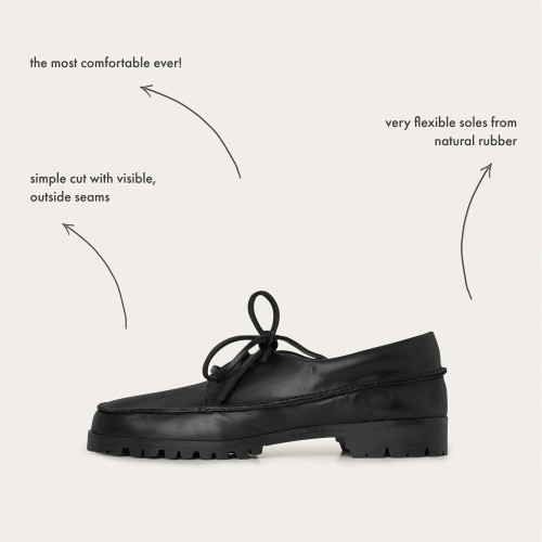 Tefer Flats, black rustic OUTLET | Balagan Studio