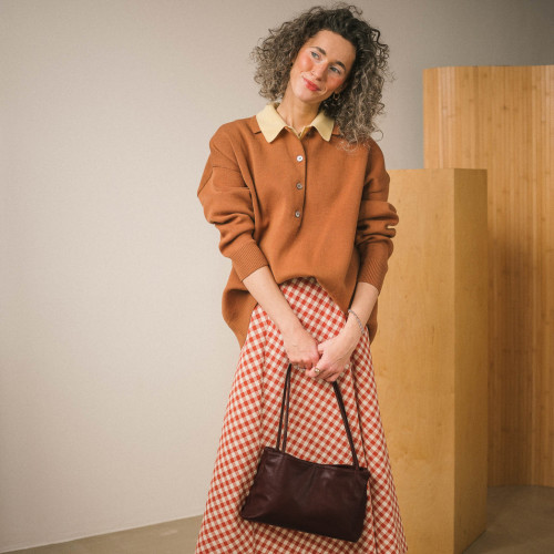 Eva torebka M, ciemny brąz | Balagan Studio