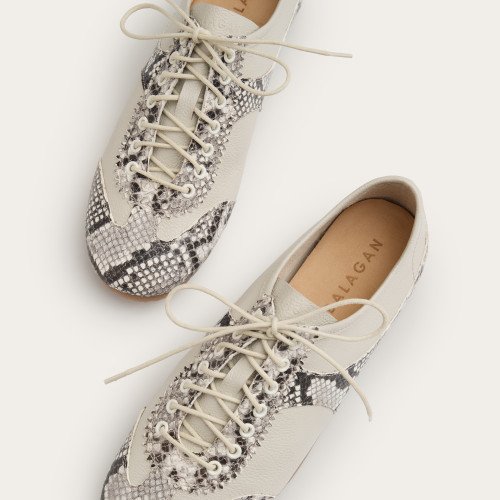 Milano Sneakers, off white python pattern | Balagan Studio