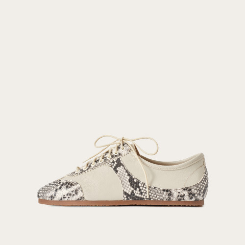 Milano Sneakers, off white python pattern | Balagan Studio