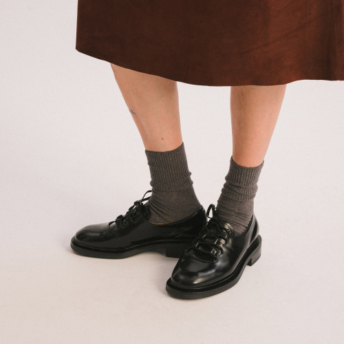Niki Flats, glossy black | Balagan Studio